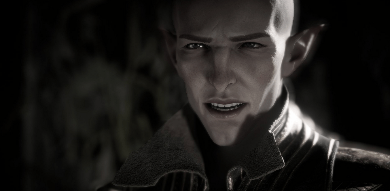 Solas, a twin elven mage, who appears during Dragon Age: The Veilguard