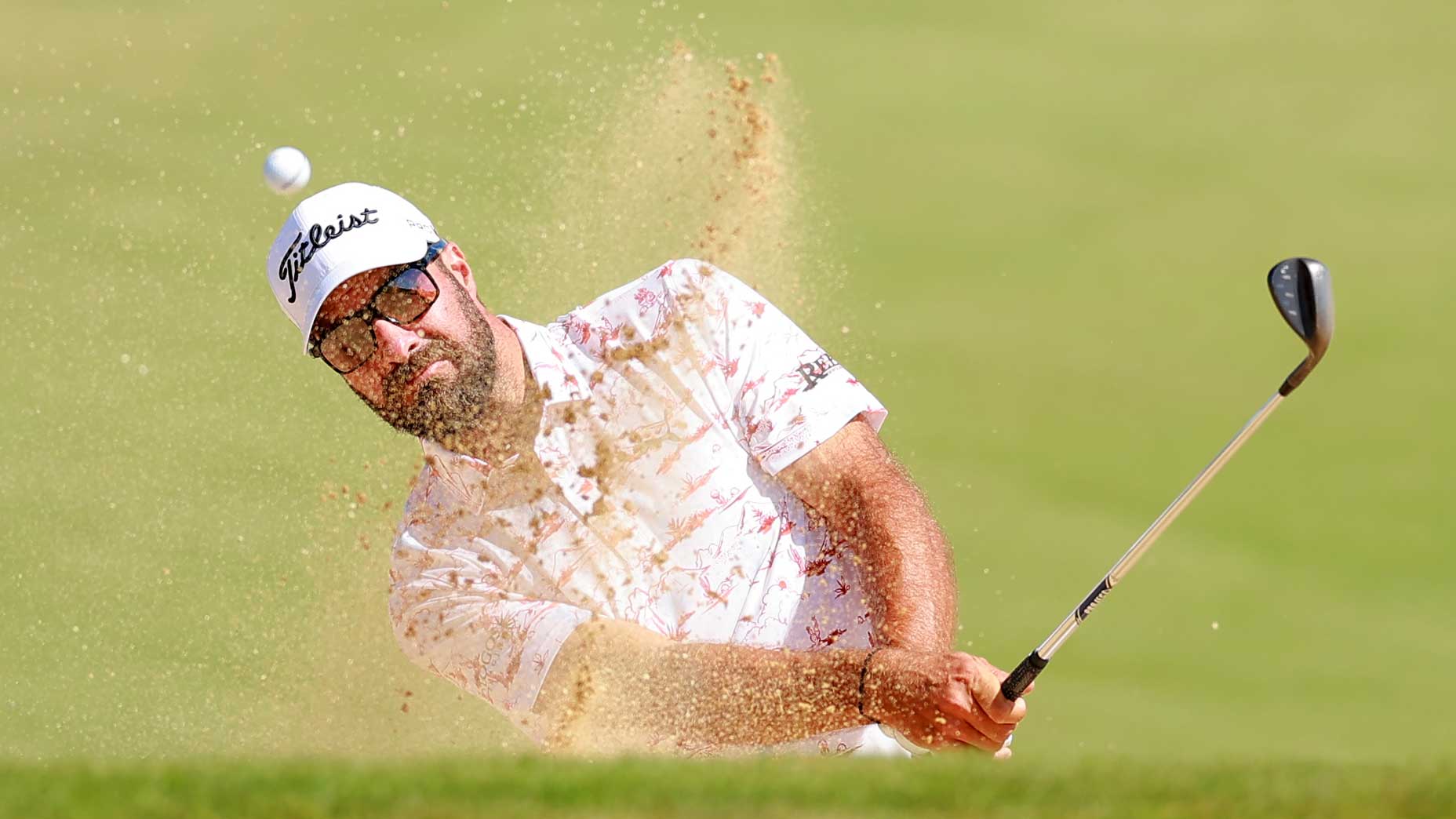 Golfer Tom Whitney plays a tee shot from the 11th tee during the first round of the 2024 World Golf Championship at El Cardonal in Diamante on November 7, 2024 in Cabo San Lucas, Mexico.