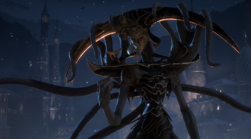 The monstrous, multi-limbed goddess Ghilan'nain, from Dragon Age: The Veilguard.